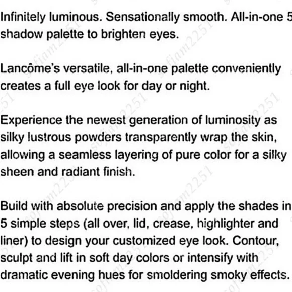 💜NEW!💜Lancôme Color Design Eyeshadow Palette NEW! - Picture 6 of 10